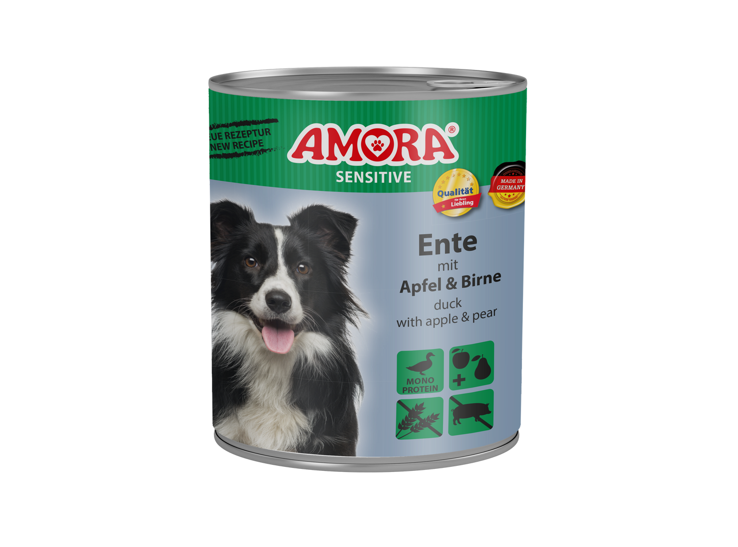 AMORA Dog Sensitive Ente+Apfel+Birne 6x800g