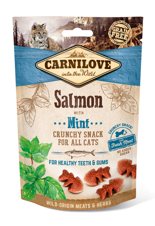 Carnilove Cat Crunchy Salmon+Mint 10x50g