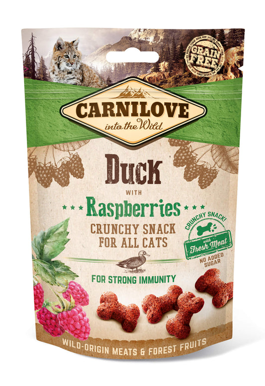 Carnilove Cat Crunchy Duck+Raspberries 10x50g
