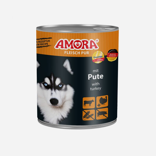 AMORA Dog Pur Pute 6x800g