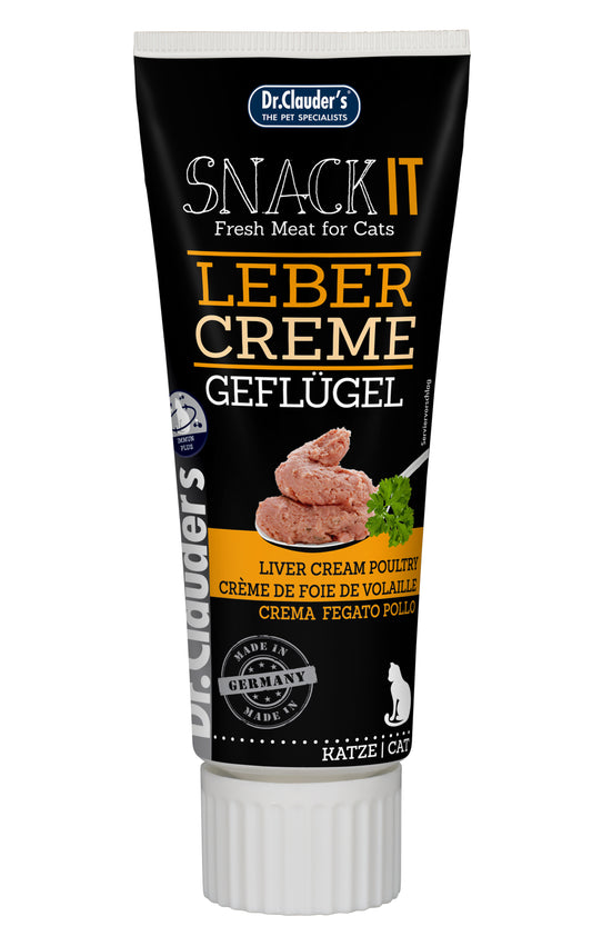 Dr. Clauder Cat IT Geflügel lebercreme 12x75g