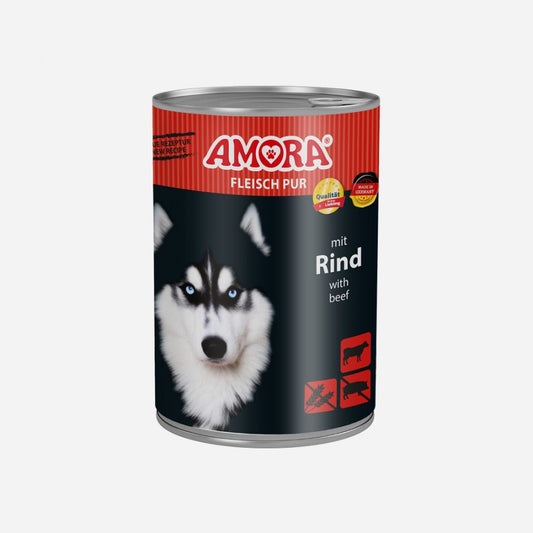 AMORA Dog Pur Rind 6x400g
