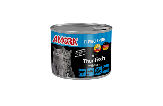 AMORA Cat Fleisch Pur Thunfisch 6x200g