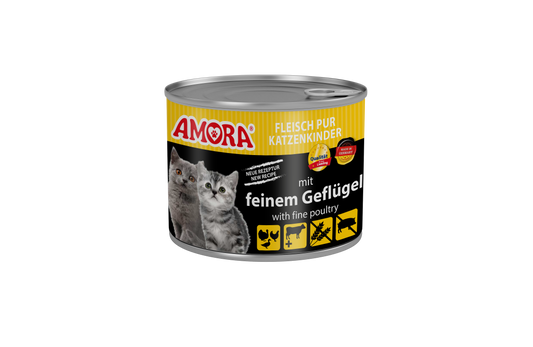 AMORA Cat Katzenkinder Geflügel 6x200g