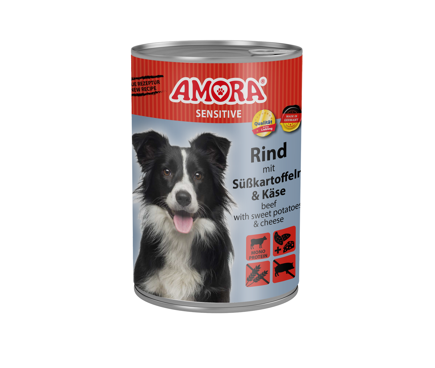 AMORA Dog Sensitive Rind+Süßkartoffel 6x400g