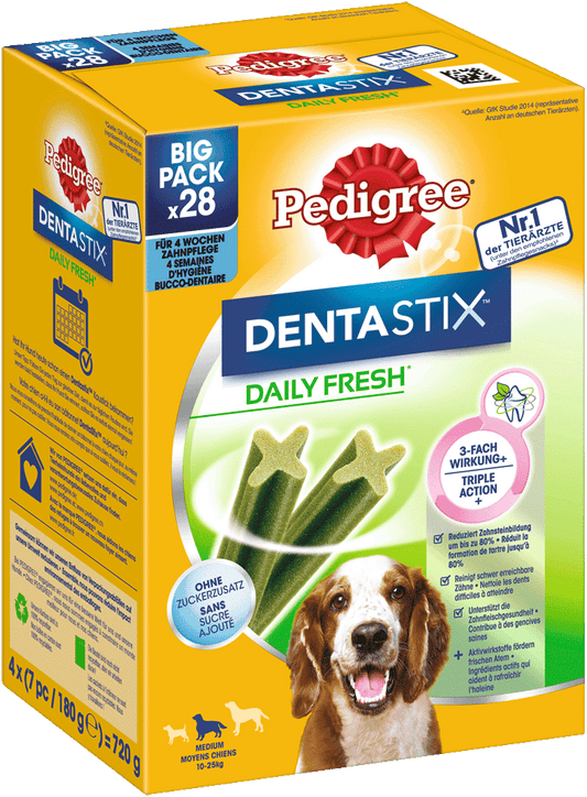 Pedigree Denta Sticks Fresh Multipack mittelgroße Hunde 4x7St