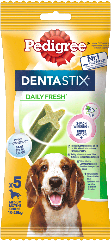 Pedigree DentaStix Fresh mittelgroße Hunde 4x137g 5St