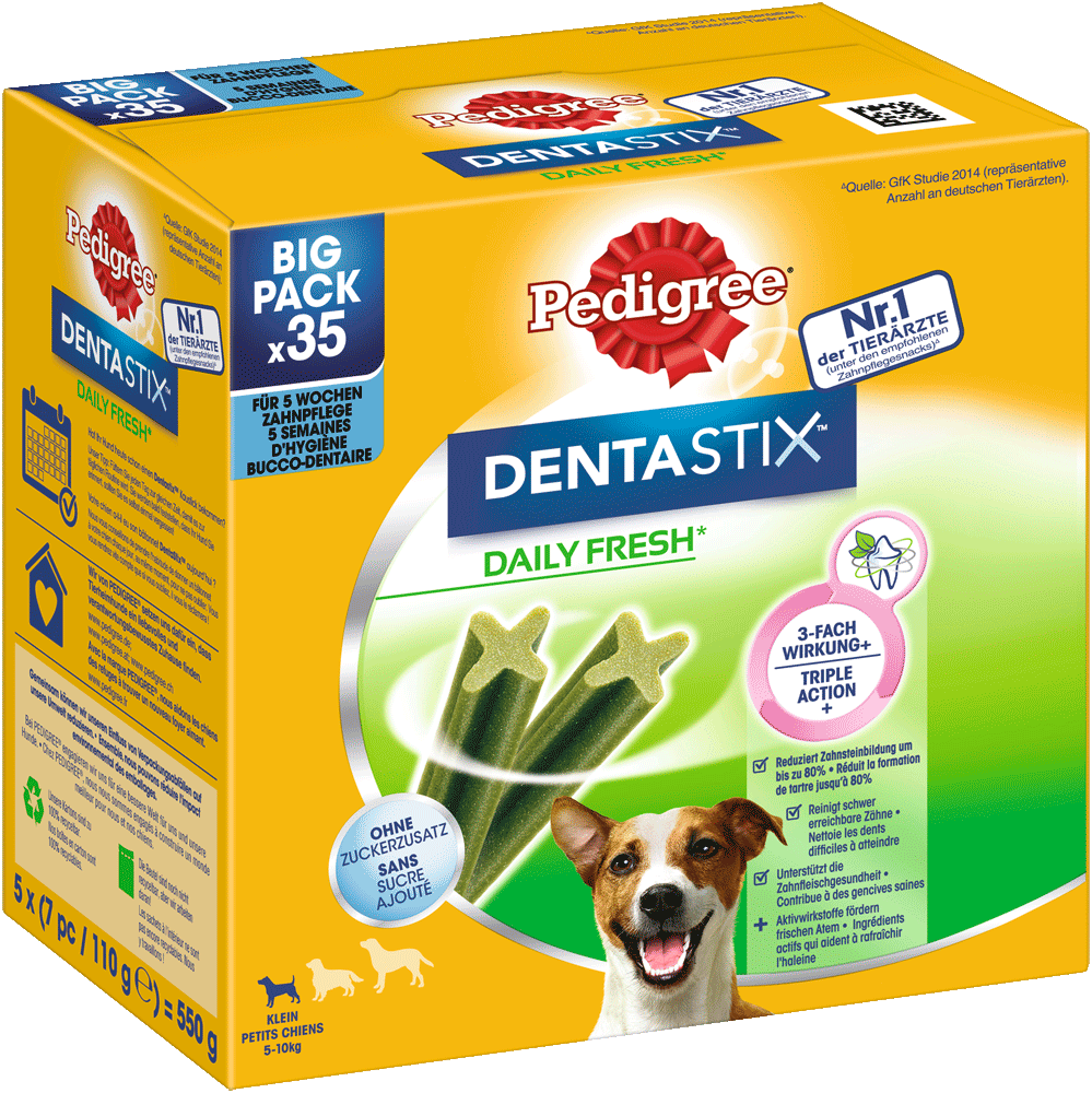 Pedigree DentaStix Fresh kleine Hunde 4x550g 35St