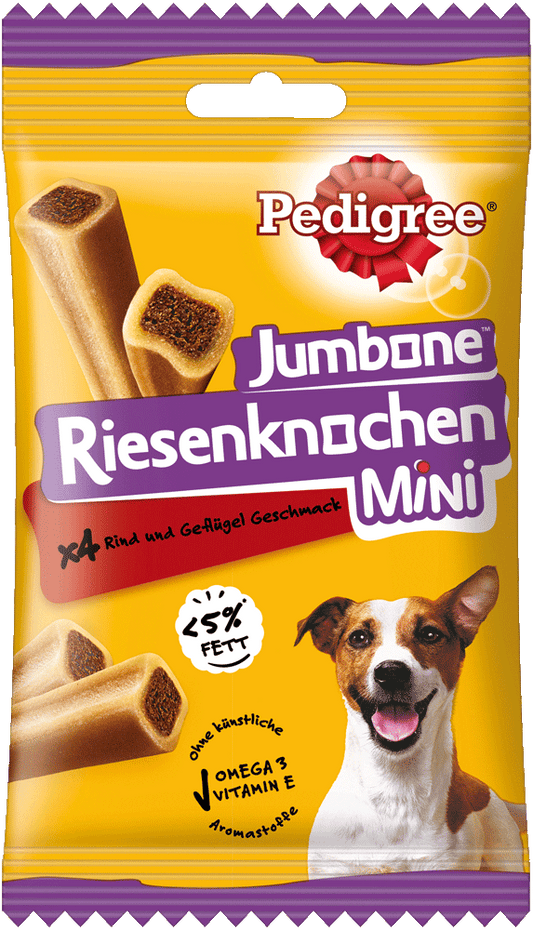 Pedigree Riesenknochen Mini Rind+Geflügel 8x160g
