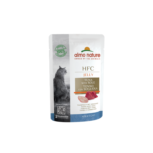 Almo Nature Cat Thunfisch+Seezunge in Jelly 24x55g
