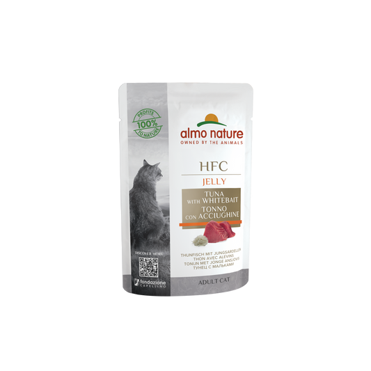 Almo Nature Cat Thunfisch+Jungsardinen in Jelly 24x55g